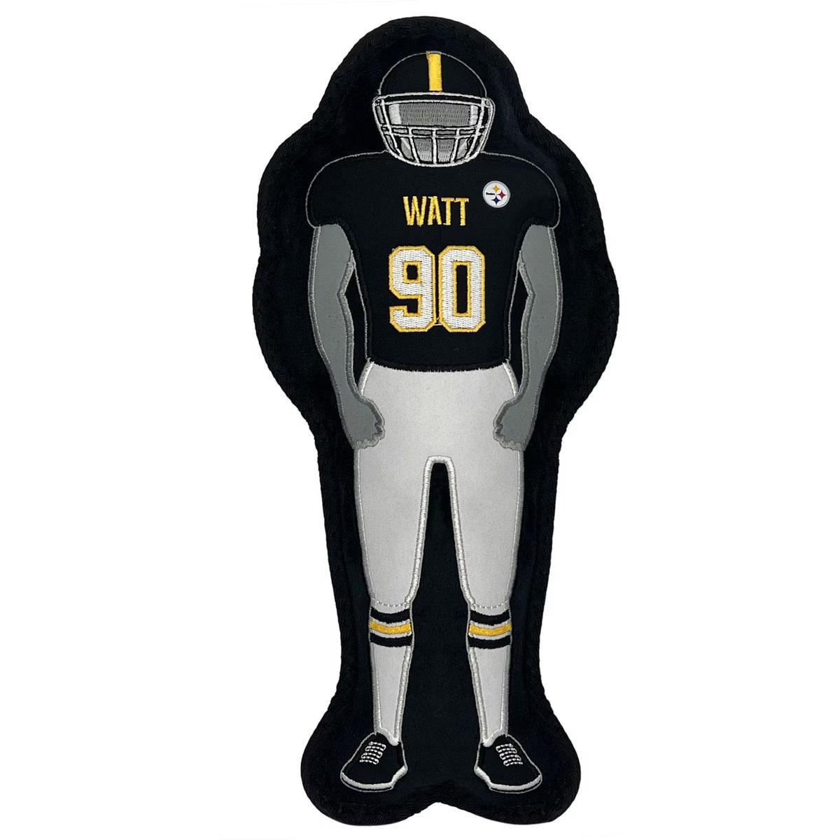 T.J. Watt Pets First Player Tough Squeaky Dog Chew Toy