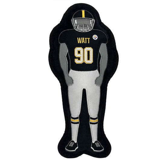 T.J. Watt Pets First Player Tough Squeaky Dog Chew Toy