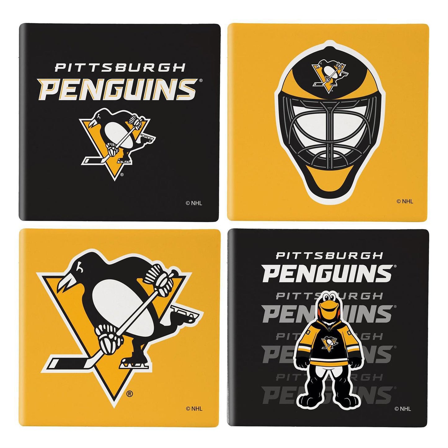 Pittsburgh Penguins Ceramic Coasters Set