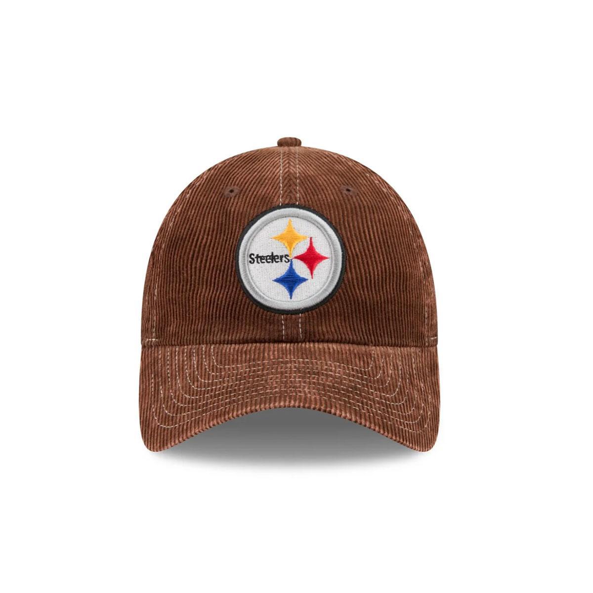 Pittsburgh Steelers Washed Brown Corduroy Casual Classic Adjustable Cap
