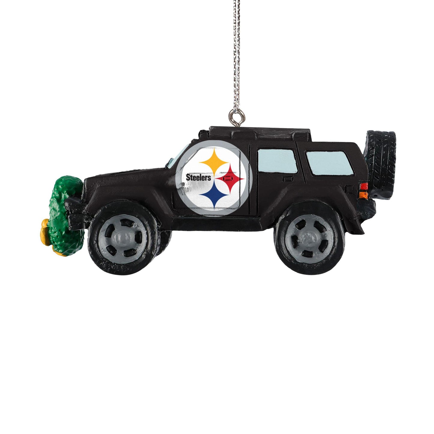 Pittsburgh Steelers Jeep Holiday Ornament