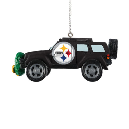 Pittsburgh Steelers Jeep Holiday Ornament