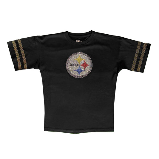 Womens Pittsburgh Steelers Gemstone Top