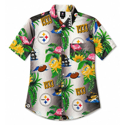 Pittsburgh Steelers Victory Vacay Button-Up