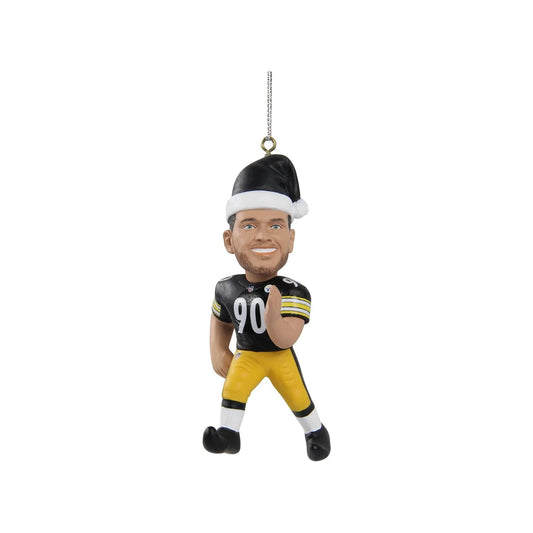 TJ Watt Pittsburgh Steelers Elf Christmas Ornament