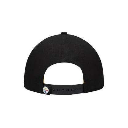 Pittsburgh Steelers New Era Women's Metallic 9FORTY M-Crown A-Frame Adjustable Hat