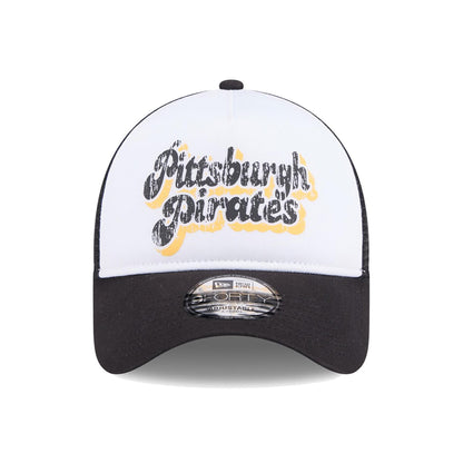 Pittsburgh Pirates Women's Throwback Team Foam Front A-Frame Trucker 9FORTY Adjustable Hat