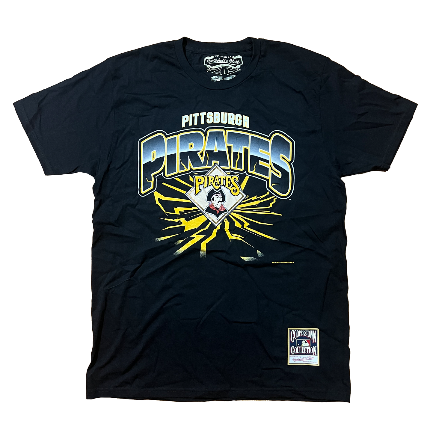 Mitchell & Ness Pittsburgh Pirates Logo Burst Tee