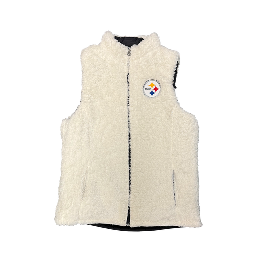 Women's Reversible Steelers Puff Vest