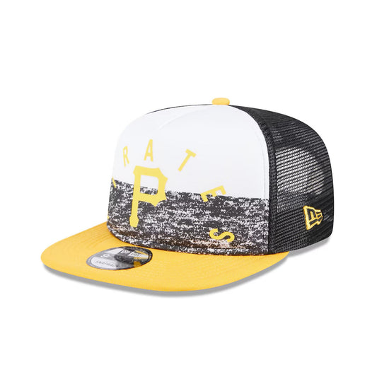 Pittsburgh Pirates New Era Team Foam Front A-Frame Trucker 9FIFTY Snapback