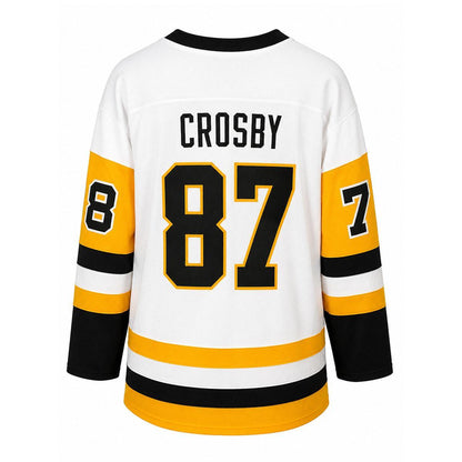 Sydney Crosby #87 Pittsburgh Penguins Youth White Replica Away Hockey Jersey