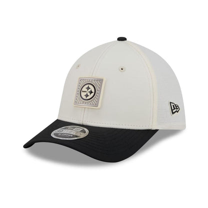 Pittsburgh Steelers 2026 NFL Training Camp 39THIRTY Cream/Black M-Crown Hat