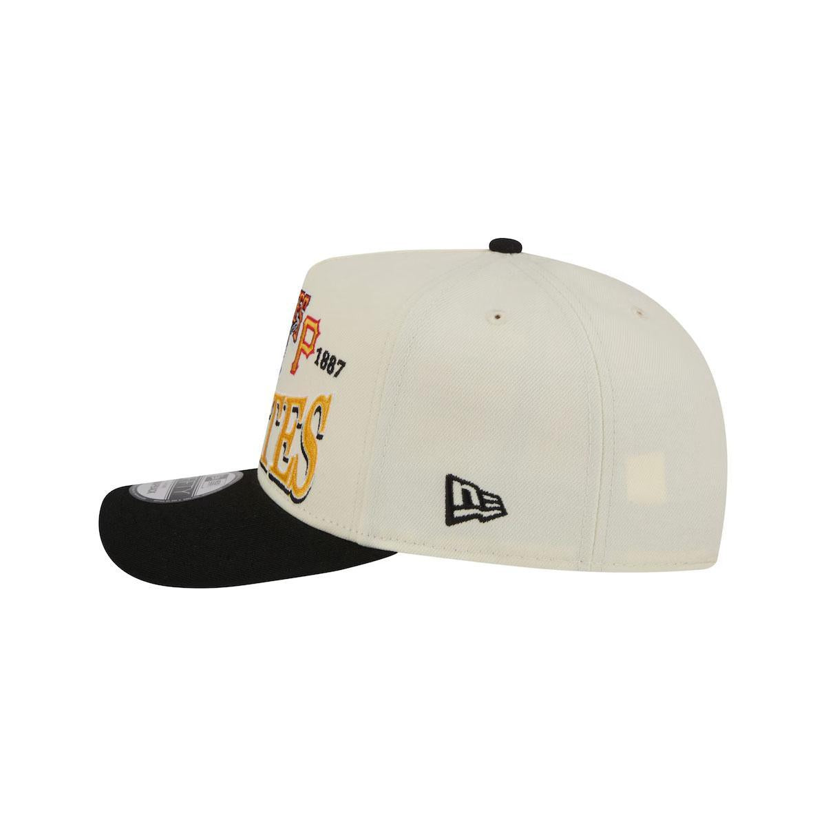 Pittsburgh Pirates New Era Cream Throwback Tri-Hit A-Frame 9FIFTY Adjustable Hat