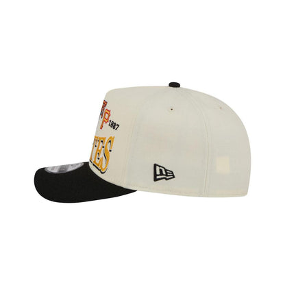 Pittsburgh Pirates New Era Cream Throwback Tri-Hit A-Frame 9FIFTY Adjustable Hat
