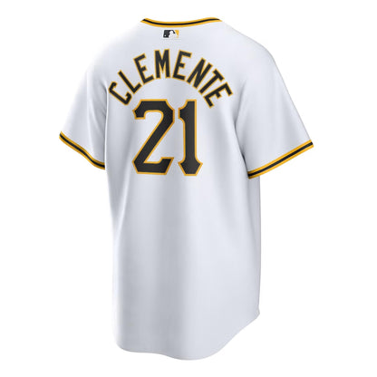 Pittsburgh Pirates Roberto Clemente #21 Nike White Home Replica Player Name Jersey