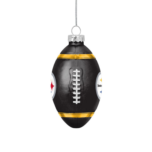 Pittsburgh Steelers Blown Glass Team Ball Ornament