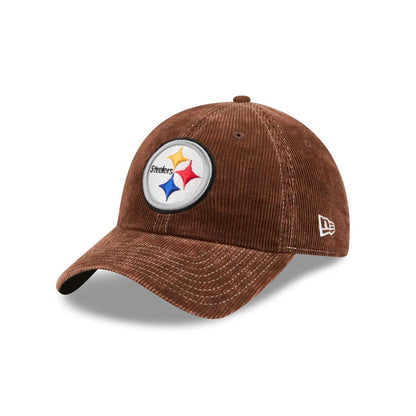Pittsburgh Steelers Washed Brown Corduroy Casual Classic Adjustable Cap