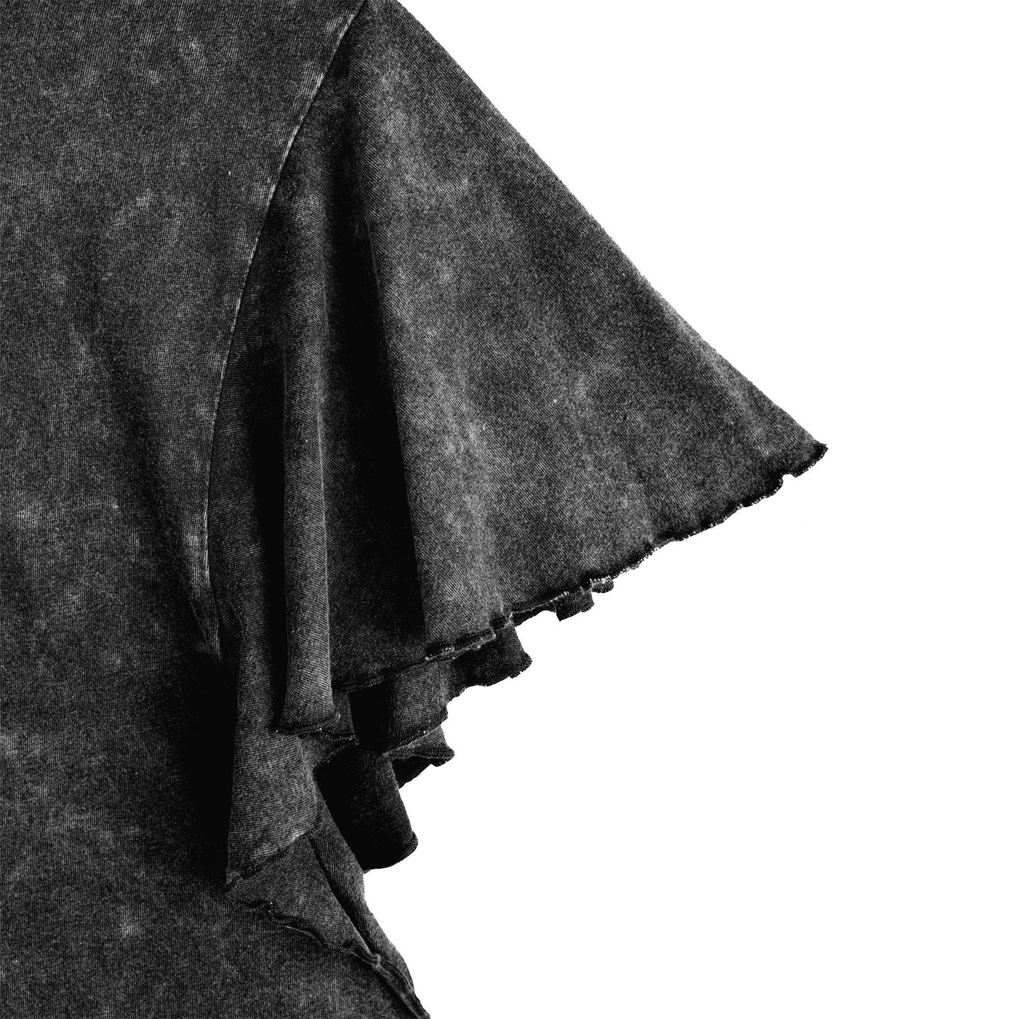 Pittsburgh Steelers Womens Ruffle Sleeve Shirt