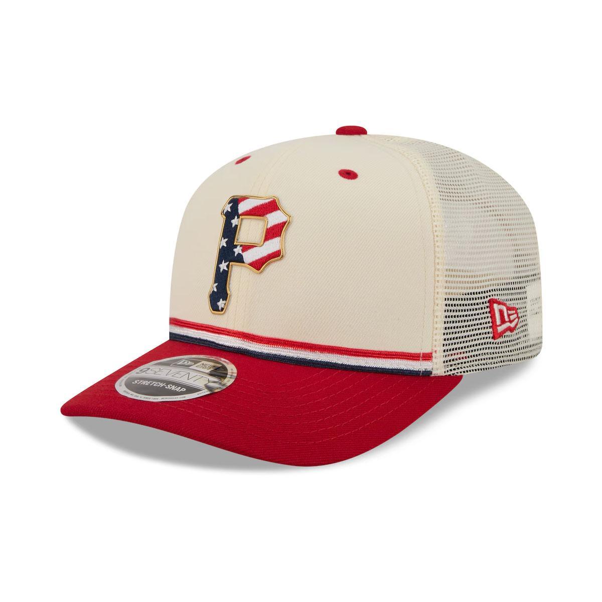 Pittsburgh Pirates New Era USA 250 Fourth of July 9SEVENTY Adjustable Trucker Hat