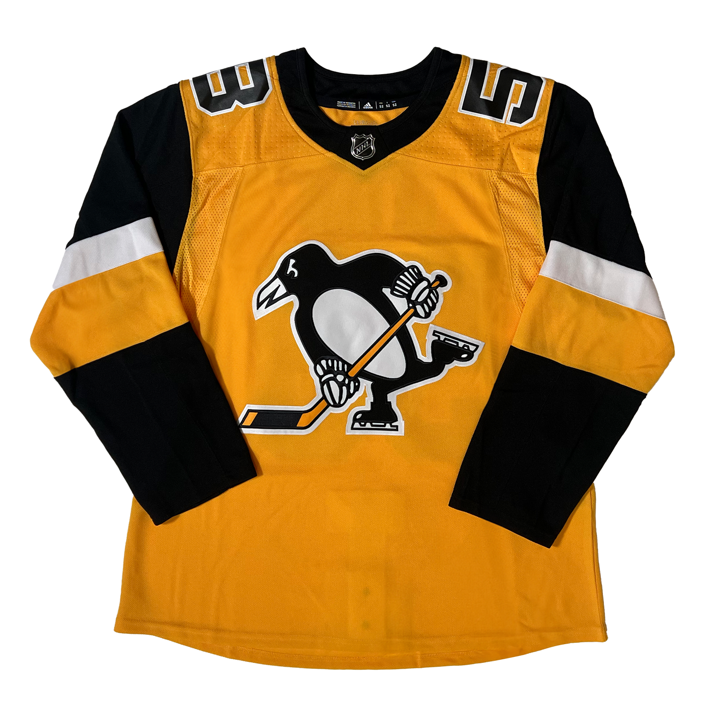 Men's Pittsburgh Penguins Kris Letang Adidas Authentic Alternate Jersey