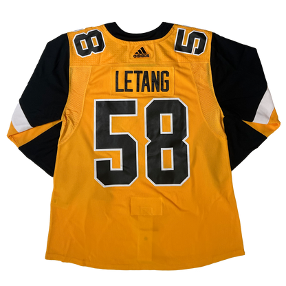 Men's Pittsburgh Penguins Kris Letang Adidas Authentic Alternate Jersey