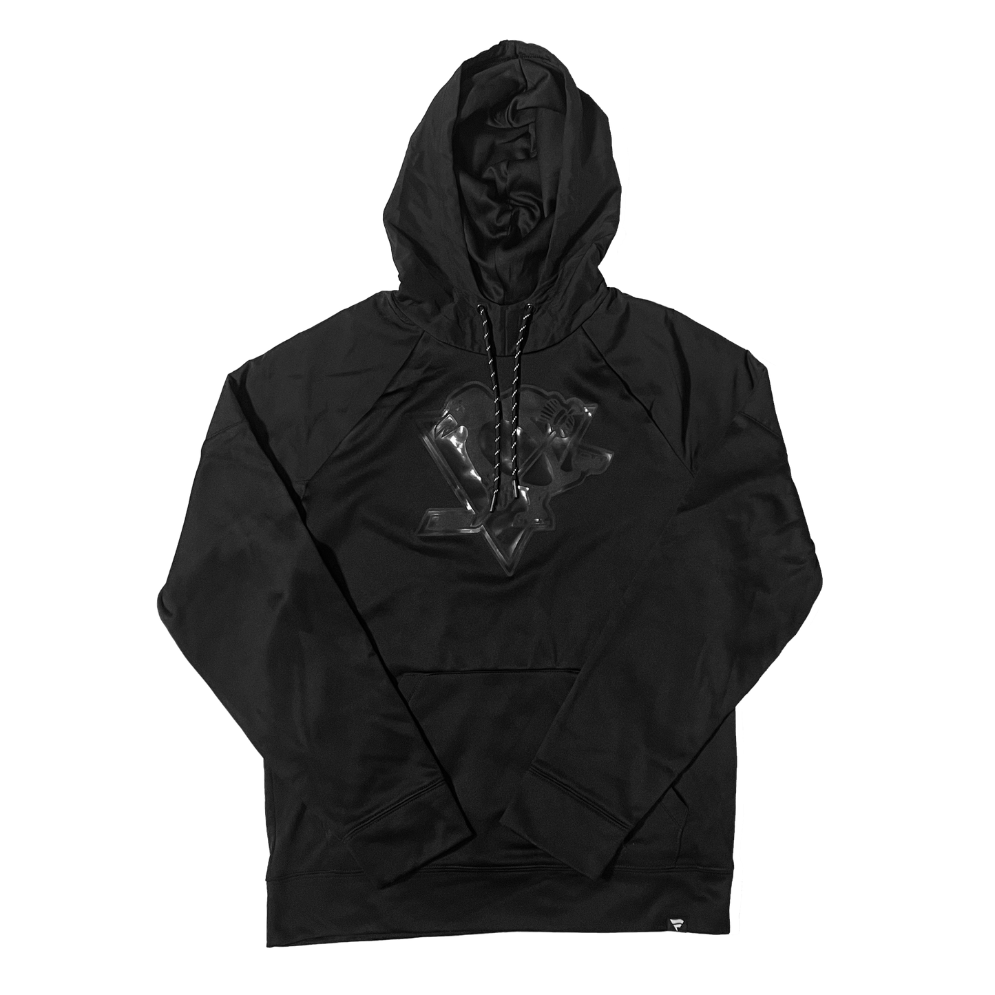 Men's Pittsburgh Penguins Fanatics Triple Black Gloss Hoodie