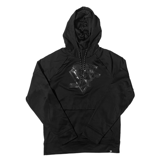 Men's Pittsburgh Penguins Fanatics Triple Black Gloss Hoodie