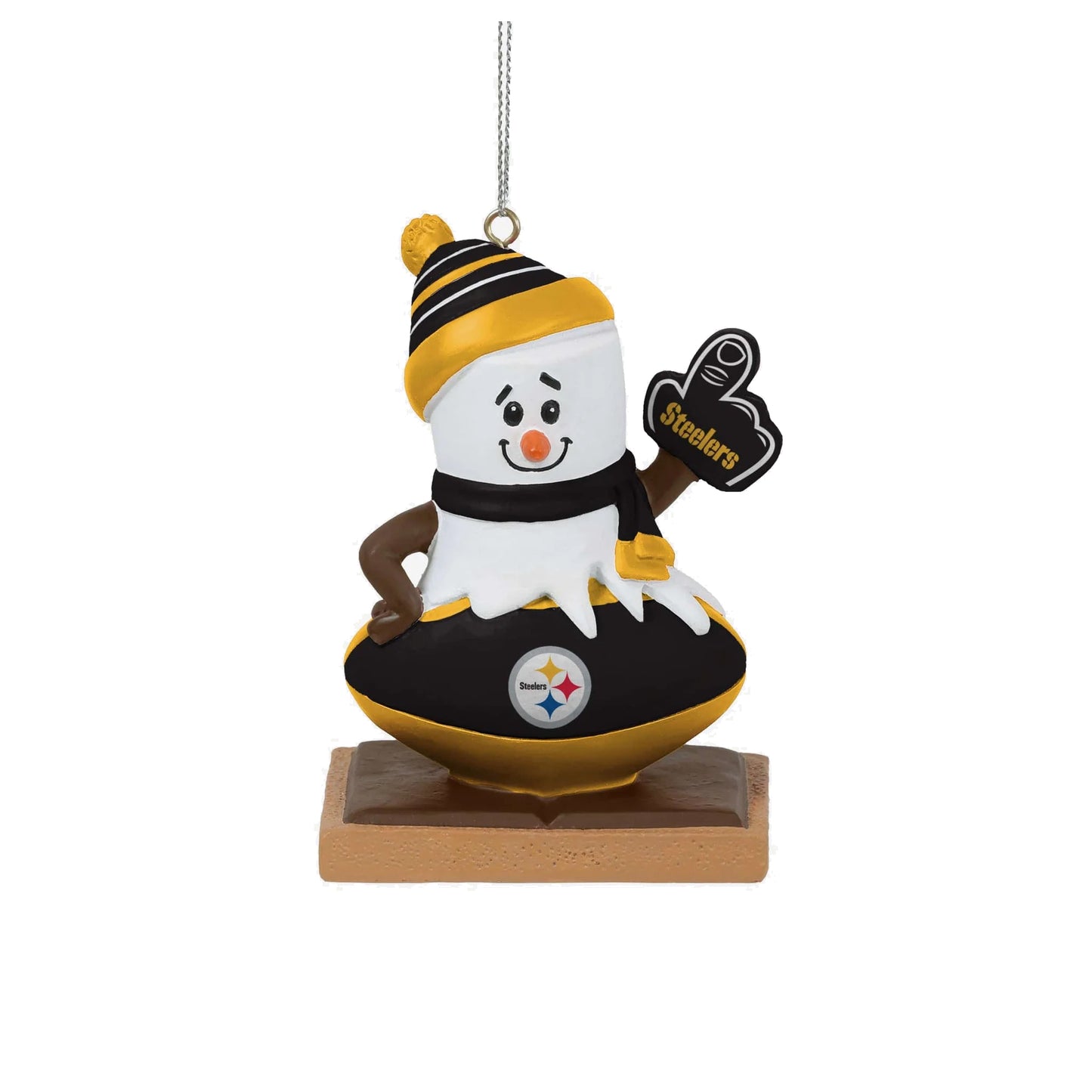 Pittsburgh Steelers S'more On Ball Ornament