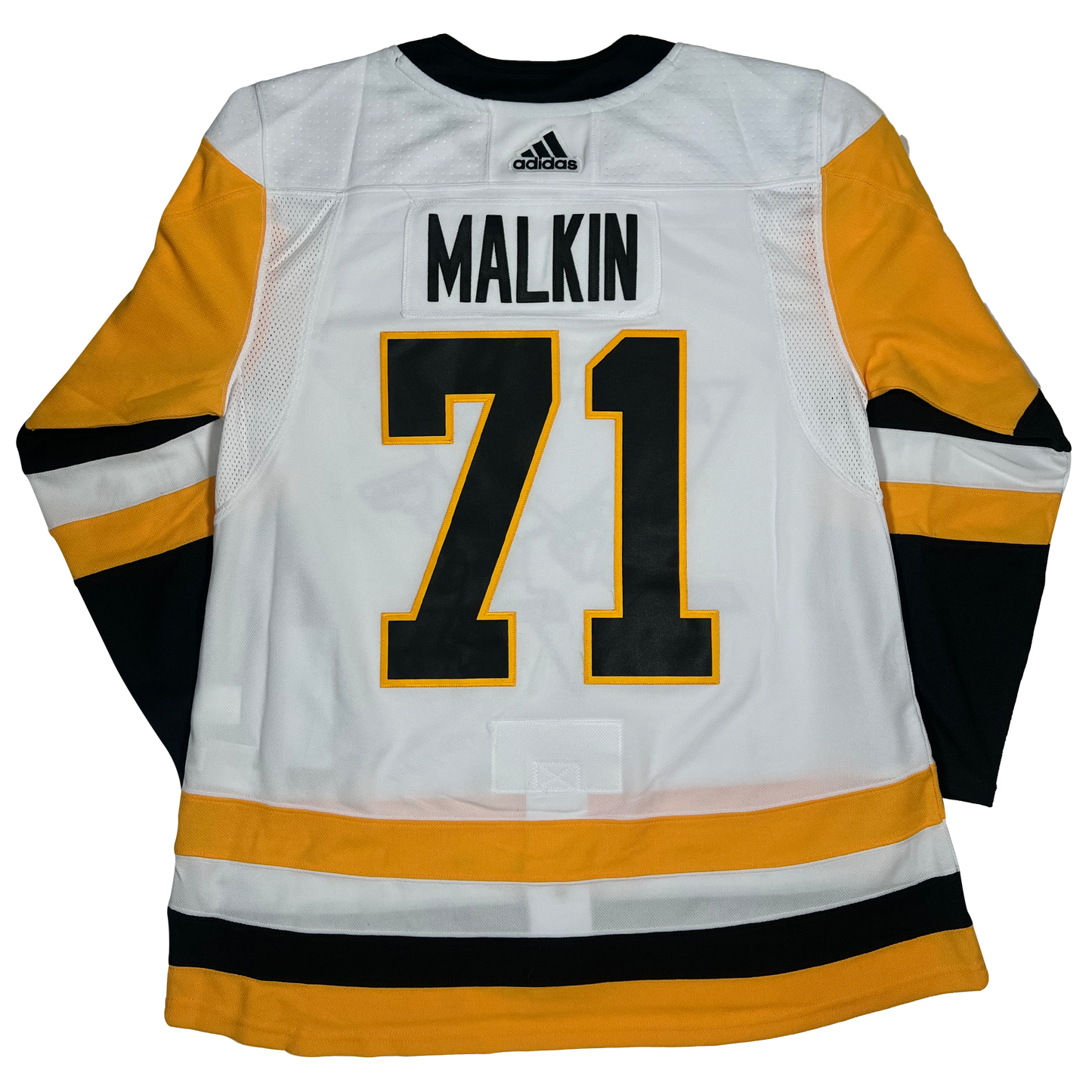 Men's Malkin #71 Pittsburgh Penguins Adidas White Authentic Custom Jersey