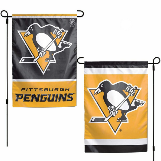 2-Sided Pittsburgh Penguins Garden Flag