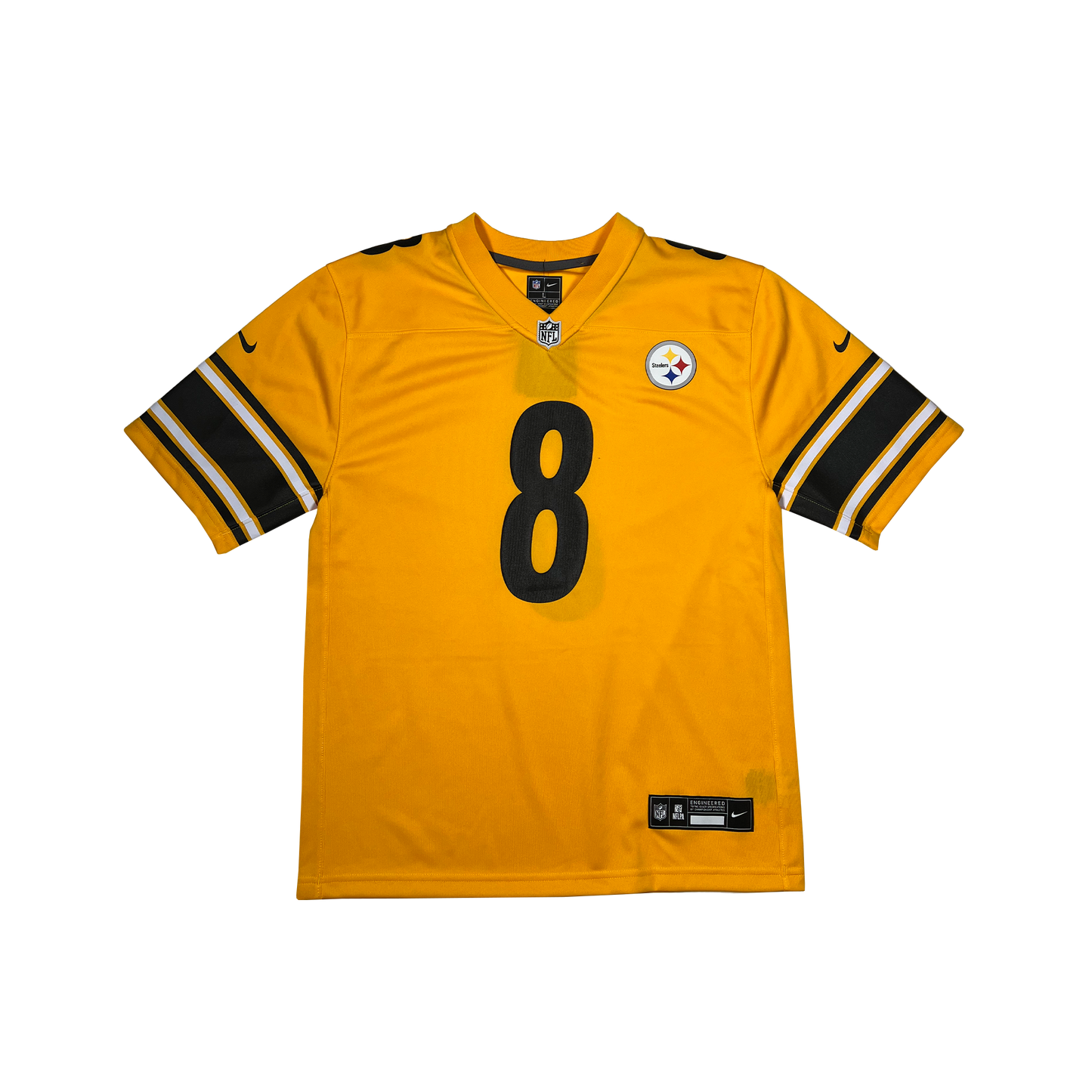 Nike Youth Pittsburgh Steelers Kenny Pickett #8 Gold Inverted Game Jersey