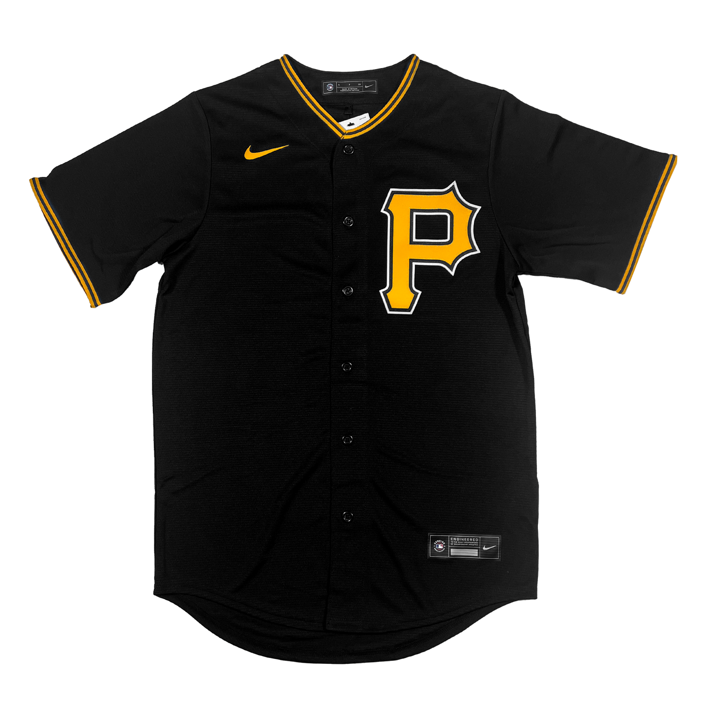 Nike Pittsburgh Pirates Black Alt 1 Blank Replica Jersey