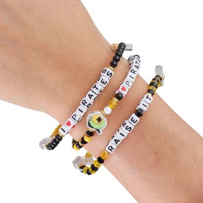 Pittsburgh Pirates 3 Pack Friendship Bracelet