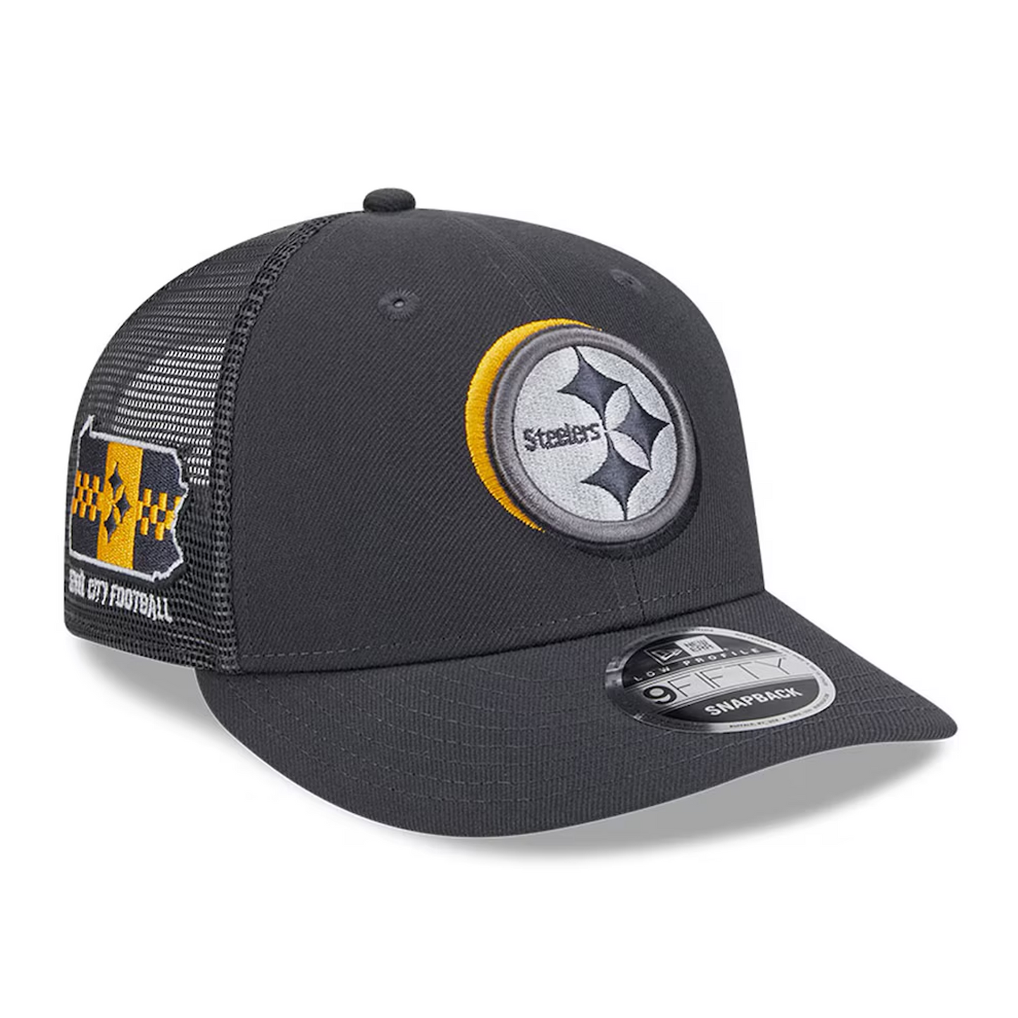 Pittsburgh Steelers New Era 2024 NFL Draft Trucker 9FIFTY Snapback Hat