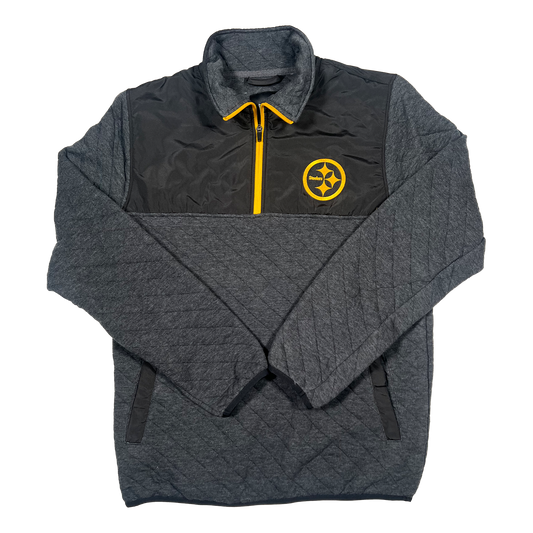 Pittsburgh Steelers Embroidered Half Zip Sweatshirt