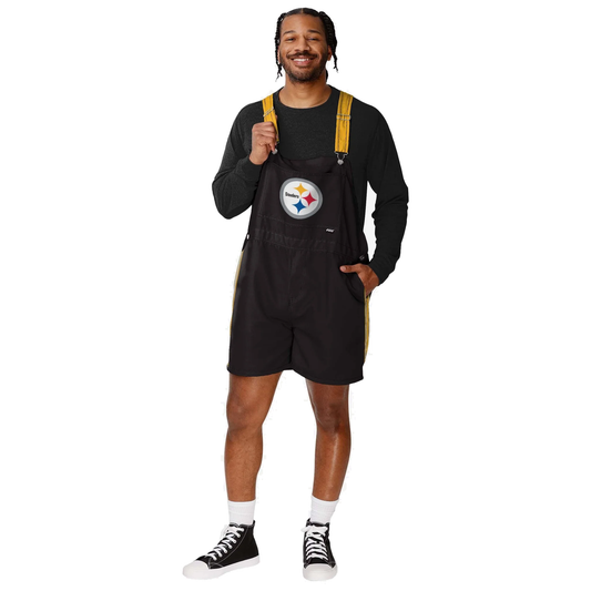 Pittsburgh Steelers Team Stripe Bib Shortalls