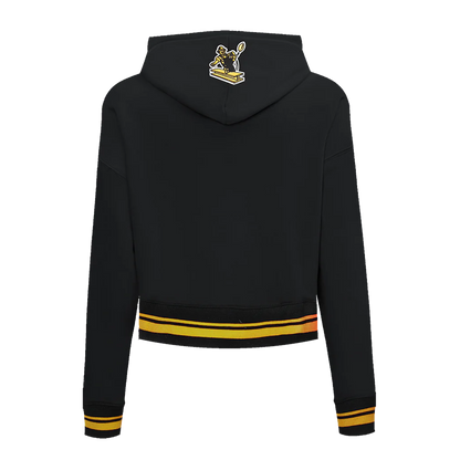 Pittsburgh Steelers Retro Classic Women's Cropped Hoodie