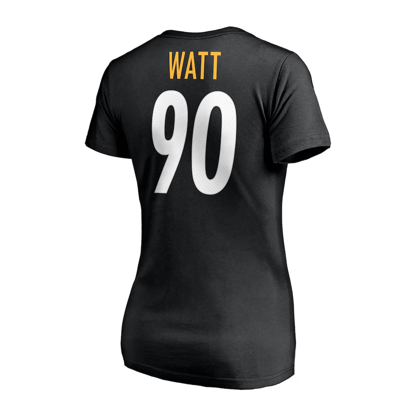 T.J. Watt Pittsburgh Steelers Fanatics Women's Player Icon Name & Number V-Neck T-Shirt