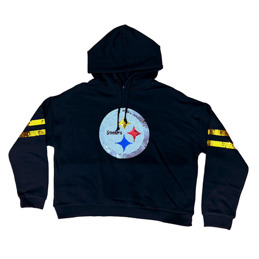 Women's Cuce Pittsburgh Steelers Sequin Hoodie