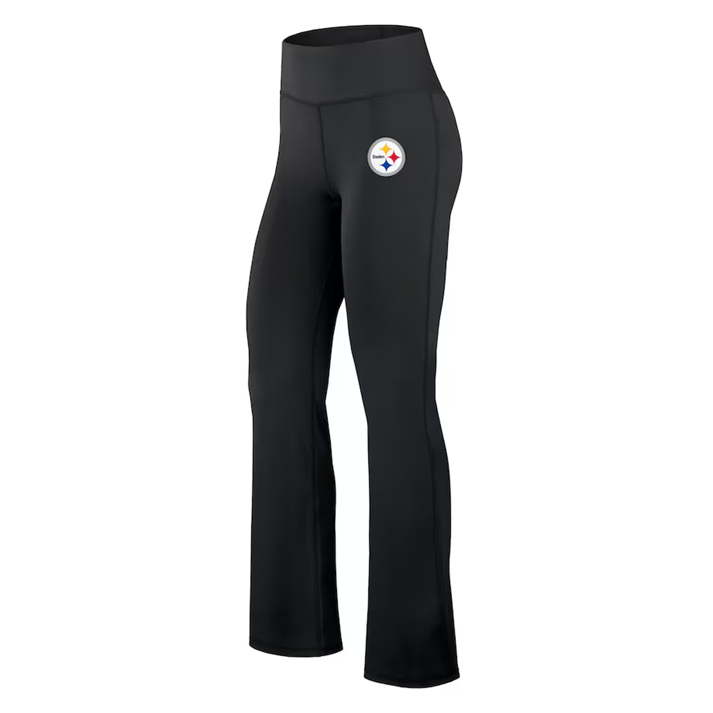 Women's Pittsburgh Steelers Fanatics Black Maxed Out Flare Leggings