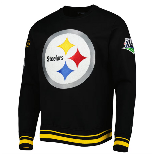 Pittsburgh Steelers Pro Standard Black Super Bowl XLIII Mash Up Pullover Sweatshirt