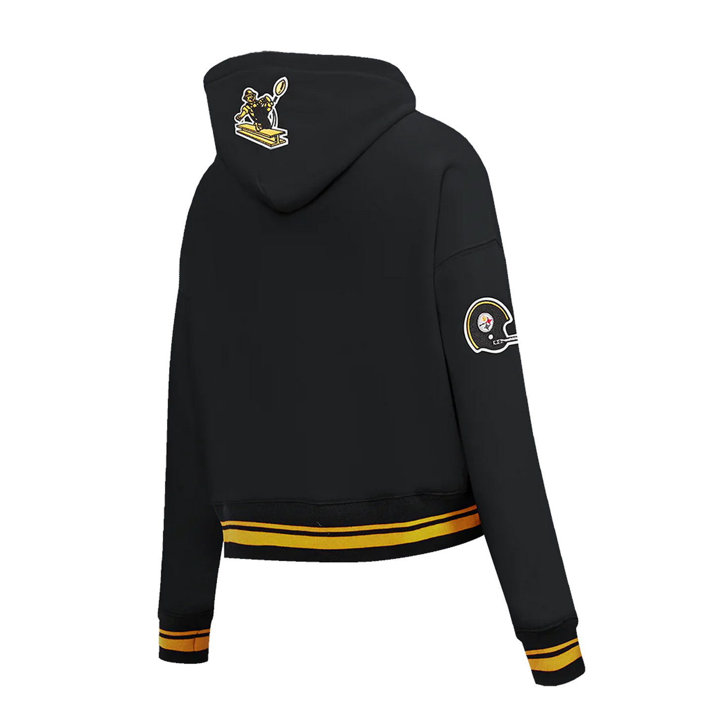 Pittsburgh Steelers Retro Classic Women's Cropped Hoodie