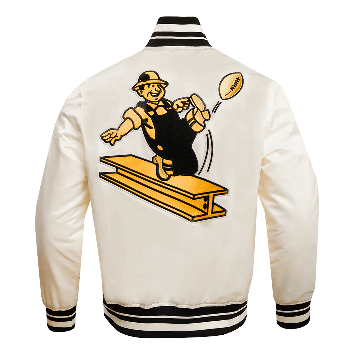 Pittsburgh Steelers Retro Classic Men's Rib Satin Jacket