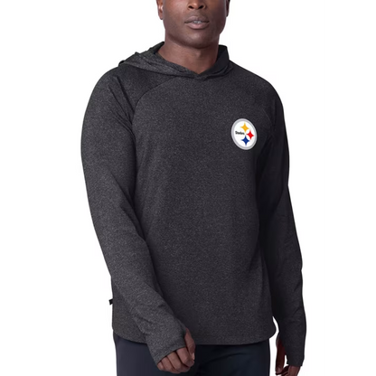 MSX by Michael Strahan Pittsburgh Steelers Mens Black Fast Track Hood