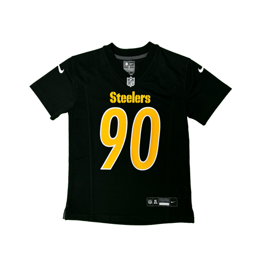 Youth Pittsburgh Steelers T.J. Watt Nike Black Carbon Jersey