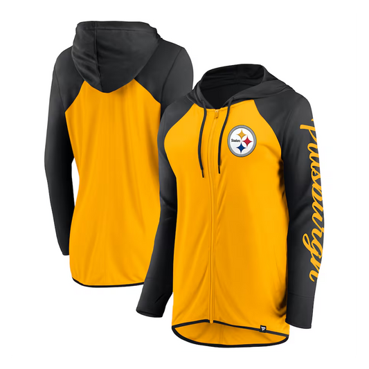 Pittsburgh Steelers Fanatics Women's Script Full-Zip Hoodie