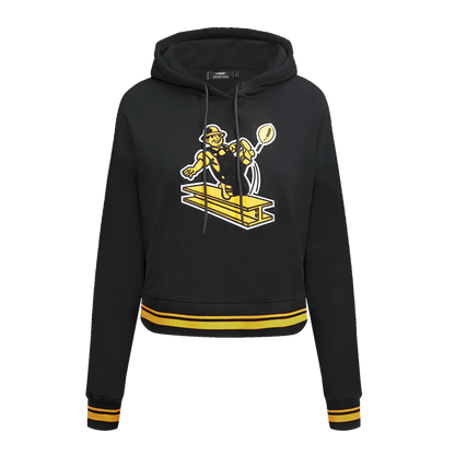 Pittsburgh Steelers Retro Classic Women's Cropped Hoodie