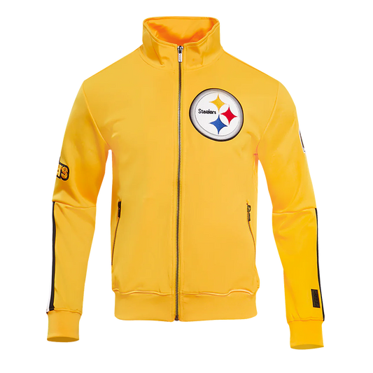 Pittsburgh Steelers Classic Men's DK Gold Track Jacket