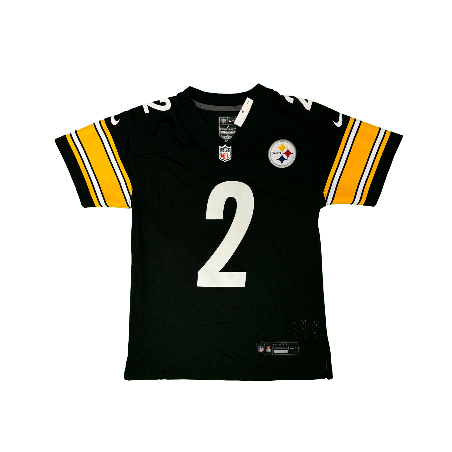 Youth Pittsburgh Steelers Justin Fields Nike Black Game Jersey