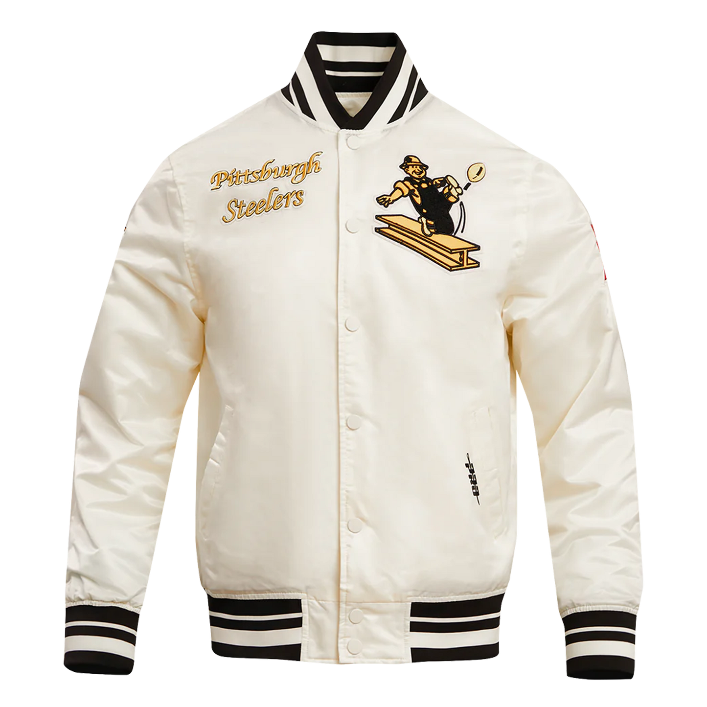 Pittsburgh Steelers Retro Classic Men's Rib Satin Jacket